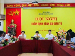 BVĐK Thạch Thất được công nhận triển khai bệnh án điện tử