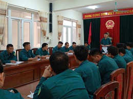Ban Chỉ huy Quân sự xã Bất Bạt tổ chức hội nghị giao ban công tác quân sự tháng 8 và triển khai một số nhiệm vụ tháng 9