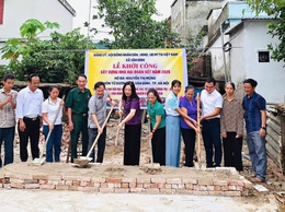 Xã Vân Đình khởi công xây dựng Nhà Đại đoàn kết cho hộ đặc biệt khó khăn
