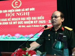 Hội Cựu chiến binh xã Mỹ Đức triển khai kế hoạch Đại hội đại biểu Hội cựu chiến binh xã lần thứ VIII, nhiệm kỳ 2025-2030
