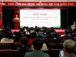 Xã Thiên Lộc tổ chức hội nghị triển khai một số nhiệm vụ trọng tâm quí I/2026