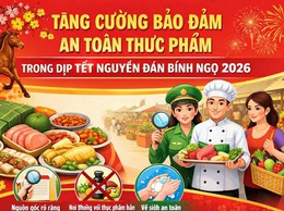 Tăng cường bảo đảm an toàn thực phẩm trong dịp Tết Nguyên đán Bính Ngọ 2026