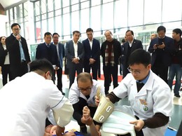 Diễn tập bảo đảm công tác y tế phục vụ Đại hội đại biểu toàn quốc lần thứ XIV của Đảng