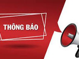 THÔNG BÁO