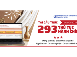 THÔNG CÁO BÁO CHÍ Về việc triển khai phương án tái cấu trúc đối với 293 thủ tục hành chính