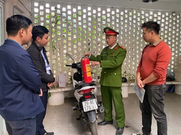 XÃ HẠ BẰNG TĂNG CƯỜNG KIỂM TRA CÔNG TÁC PHÒNG CHÁY, CHỮA CHÁY TẠI CÁC KHU NHÀ TRỌ DỊP TẾT