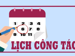 LỊCH CÔNG TÁC TUẦN CỦA LÃNH ĐẠO TRUNG TÂM