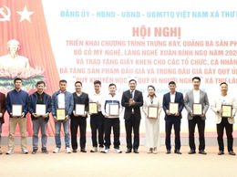 XÃ THƯ LÂM TRIỂN KHAI CHƯƠNG TRÌNH TRƯNG BÀY, QUẢNG BÁ SẢN PHẨM ĐỒ GỖ MỸ NGHỆ LÀNG NGHỀ XUÂN BÍNH NGỌ NĂM 2026