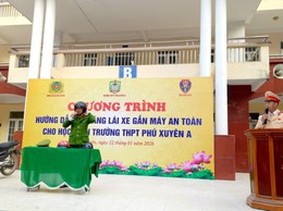 Chương trình hướng dẫn kỹ năng lái xe gắn máy an toàn cho học sinh