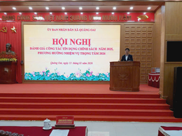 UBND xã Quảng Oai triển khai nhiệm vụ cho vay tín dụng chính sách năm 2026