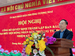 Phường Tương Mai: Công bố Quyết định thành lập Ban bầu cử đại biểu HĐND phường, nhiệm kỳ 2026-2031