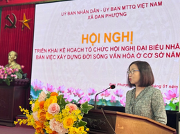 HỘI NGHỊ TRIỂN KHAI KẾ HOẠCH LIÊN TỊCH GIỮA UBND XÃ VÀ UB MTTQ VỀ TỔ CHỨC HỘI NGHỊ ĐẠI BIỂU NHÂN DÂN BÀN VIỆC XÂY DỰNG ĐỜI SỐNG VĂN HÓA Ở CƠ SỞ NĂM 2026