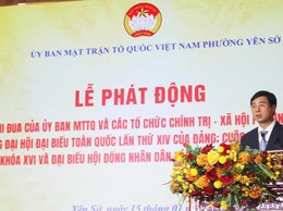 Phường Yên Sở phát động phong trào thi đua năm 2026: khơi dậy khát vọng cống hiến, lan tỏa sức mạnh đại đoàn kết toàn dân