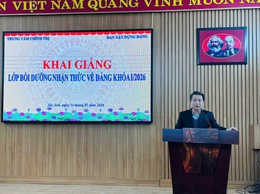 TRUNG TÂM CHÍNH TRỊ XÃ SÓC SƠN KHAI GIẢNG LỚP BỒI DƯỠNG NHẬN THỨC VỀ ĐẢNG KHOÁ I NĂM 2026