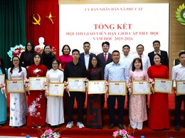 UBND xã Phú Cát tổng kết Hội thi Giáo viên dạy giỏi cấp Tiểu học năm học 2025 – 2026