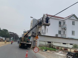 Xã Quang Minh quyết liệt chỉnh trang hệ thống dây cáp viễn thông trên địa bàn