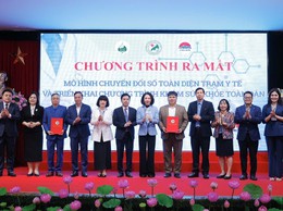 BVĐK Đức Giang phối hợp với phường Bồ Đề và phường Long Biên ra mắt mô hình chuyển đổi số toàn diện Trạm y tế