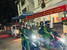 CÔNG AN XÃ HÒA LẠC TRIỂN KHAI TUẦN TRA VŨ TRANG XUYÊN ĐÊM, GIỮ VỮNG AN NINH, TRẬT TỰ PHỤC VỤ ĐẠI HỘI XIV CỦA ĐẢNG