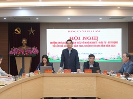 Thường trực Đảng ủy xã Gia Lâm làm việc với khối kinh tế – đầu tư – xây dựng: nhìn thẳng khó khăn, tháo gỡ điểm nghẽn, tạo động lực phát triển trong giai đoạn mới