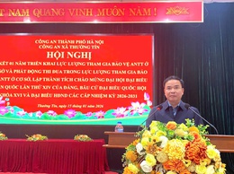 Lực lượng ANTT cơ sở thi đua chào mừng Đại hội Đảng toàn quốc lần thứ XIV và bầu cử Đại biểu quốc hội khóa XVI và đại biểu HĐND các cấp nhiệm kỳ 2026-2031.