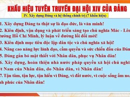 KHẨU HIỆU TUYÊN TRUYỀN ĐẠI HỘI ĐẠI BIỂU TOÀN QUỐC LẦN THỨ XIV CỦA ĐẢNG