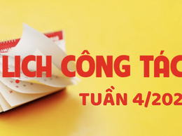 LỊCH CÔNG TÁC TUẦN 4/2026 CỦA LÃNH ĐẠO TRUNG TÂM