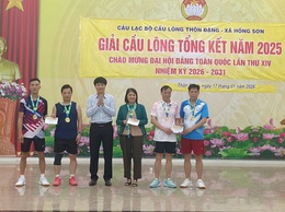 CÂU LẠC BỘ CẦU LÔNG THÔN ĐẶNG TỔNG KẾT HOẠT ĐỘNG NĂM 2025 VÀ TRIỂN KHAI PHƯƠNG HƯỚNG HOẠT ĐỘNG NĂM 2026