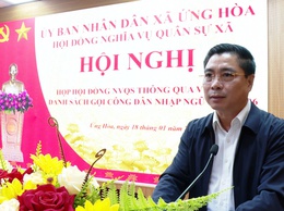 ỨNG HOÀ TỔ CHỨC HỘI NGHỊ THÔNG QUA DANH SÁCH GỌI CÔNG DÂN NHẬP NGŨ NĂM 2026.