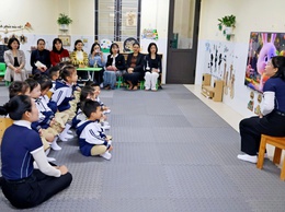 Trường Mầm non Sao Mai kiến tập chuyên đề “Phát triển chương trình giáo dục nhà trường đi sâu vào lĩnh vực giáo dục phát triển nhận thức”