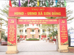 Sơn Đồng đẩy mạnh trang trí, cổ động trực quan mừng Đảng, mừng Xuân Bính Ngọ 2026