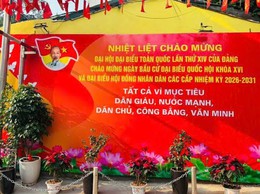 Phường Yên Hoà đẩy mạnh thông tin tuyên truyền trực quan, chỉnh trang đô thị chào mừng Đại hội XIV của Đảng