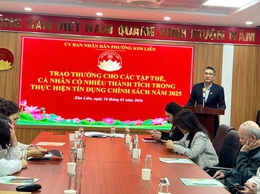 PHƯỜNG KIM LIÊN TỔ CHỨC HỘI NGHỊ TRIỂN KHAI TÍN DỤNG CHÍNH SÁCH NĂM 2026 VÀ TRAO THƯỞNG CÁC TẬP THỂ, CÁ NHÂN TIÊU BIỂU NĂM 2025