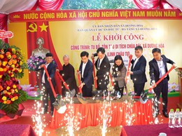 Lễ khởi công xây dựng tu bổ tôn tạo di tích chùa Bãi Dương Liễu ( Linh Châu Tự )