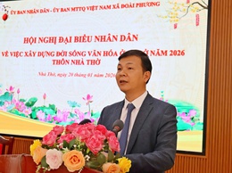 Hội nghị điểm đại biểu nhân dân thôn Nhà Thờ năm 2026