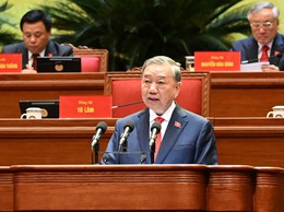 Toàn cảnh phiên khai mạc trọng thể Đại hội XIV của Đảng