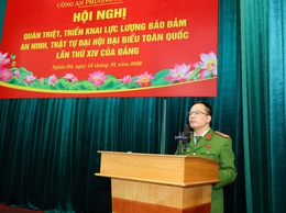 Công an phường Nghĩa Đô triển khai phương án bảo vệ Đại hội XIV của Đảng: Quyết tâm bảo đảm tuyệt đối an ninh, trật tự