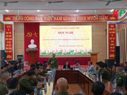 UBND xã Kiều Phú tổ chức Hội nghị giao ban với lực lượng bảo vệ an ninh trật tự ở cơ sở 