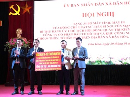 URINCO 7 TRAO TẶNG 34 BỘ MÁY TÍNH, MÁY IN – CHUNG TAY THÚC ĐẨY CHUYỂN ĐỔI SỐ TẠI XÃ DÂN HÒA