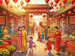 Tưng Bừng “Xuân Đoàn Viên 2026” - Không Gian Mua Sắm, Trải Nghiệm Tết Đầy Hấp Dẫn Tại Xã Nội Bài