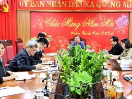 Xã Quang Minh thành lập chợ hoa Tết phục vụ nhân dân đón Tết