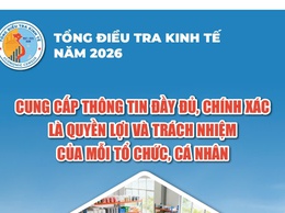 Tuyên truyền tổng điều tra kinh tế năm 2026