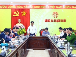 Xã Thạch Thất triển khai tuyên truyền, vận động các trường hợp vi phạm đất đai