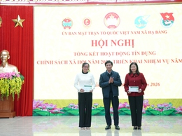 UB MTTQ Việt Nam xã Hạ Bằng tổng kết hoạt động tín dụng chính sách năm 2025