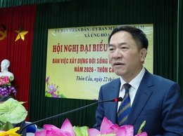 CÁC THÔN TRÊN ĐỊA BÀN XÃ ỨNG HÒA ĐỒNG LOẠT TỔ CHỨC HỘI NGHỊ ĐẠI BIỂU NHÂN DÂN NĂM 2026.