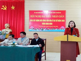 HỘI NGHỊ ĐẠI BIỂU NHÂN DÂN THÔN NINH MÔN BÀN VIỆC XÂY DỰNG ĐỜI SỐNG VĂN HÓA NĂM 2026