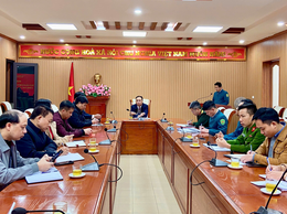 Hội nghị bàn giao chức tránh, nhiệm vụ công tác của Chỉ huy trưởng Ban chỉ huy quân sự xã Đan Phượng.