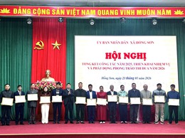 Dấu ấn từ các phong trào thi đua trong hành trình xây dựng quê hương Hồng Sơn bước vào Kỷ nguyên mới