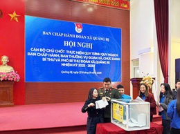 Đoàn thanh niên xã tổ chức hội nghị thực hiện quy hoạch cán bộ Đoàn xã Quảng Bị nhiệm kỳ 2025–2030