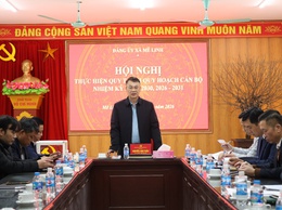 ĐẢNG ỦY XÃ MÊ LINH TỔ CHỨC CÁC HỘI NGHỊ VỀ CÔNG TÁC QUY HOẠCH CÁN BỘ NHIỆM KỲ 2025 - 2030, 2026 - 2031