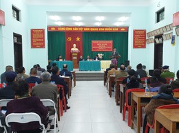 Đồng chí Lương Mạnh Sơn - Bí thư Đảng uỷ, Chủ tịch HĐND phường dự hội nghị đại biểu Nhân dân năm 2026 tại TDP 6,7,8,9 (cụm dân cư Nhân Trạch)